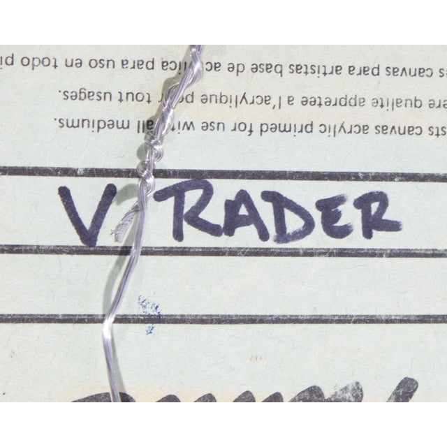 Paint “Silence” Abstract Acrylic on Board Painting by Vern Rader For Sale - Image 7 of 8