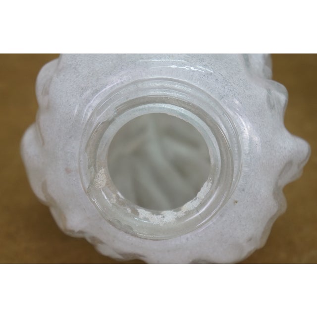 Antique French Empire Frosted Glass Flambe Flame Torch Lamp Chandelier Shades - Set of 3 For Sale - Image 11 of 15