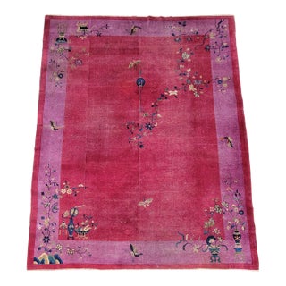 Early 20th Century Chinese Art Deco Rug For Sale