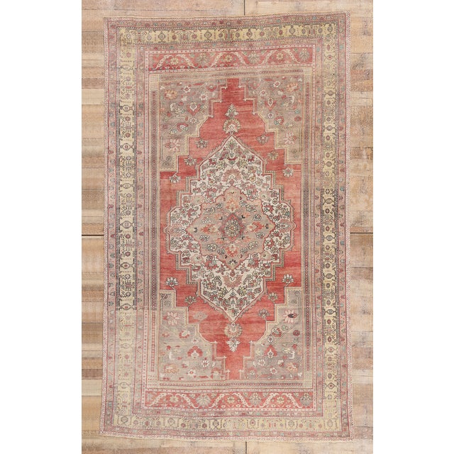 Vintage Turkish Oushak Rug, 06'05 X 10'10 For Sale - Image 10 of 10