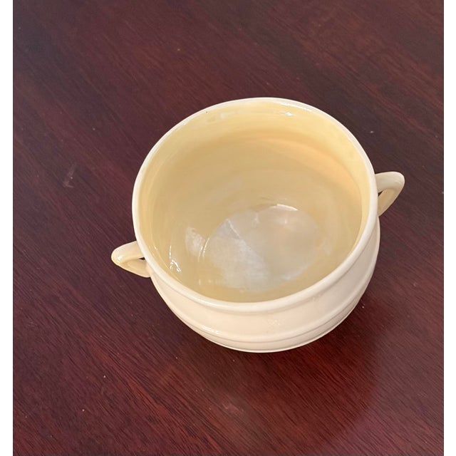 Traditional 1970s Belleek Sugar Bowl and Floral Style Underplate For Sale - Image 3 of 10