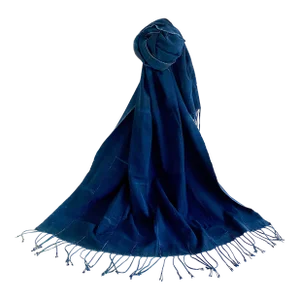African Indigo Handwoven Textile Throw