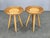 A refined pair of side tables designed by Jan Kalous and produced by ULUV in Czechoslovakia during the 1970s. Each table...