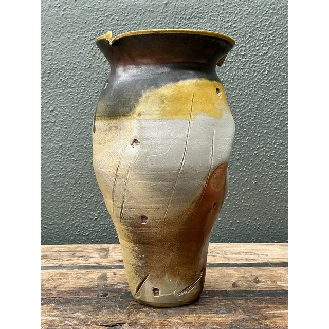 Vintage Original Studio Pottery Skull Vase For Sale - Image 11 of 12