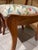 Mid-20th Century Tell City Mahogany Duncan Phyfe Rose Back Chairs in Vintage Designer Document Fabric - A Pair For Sale - Image 4 of 12