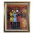 1980s "The Gathering" Signed Vibrant Vintage Mid-Century Impressionist Oil on Canvas Painting For Sale