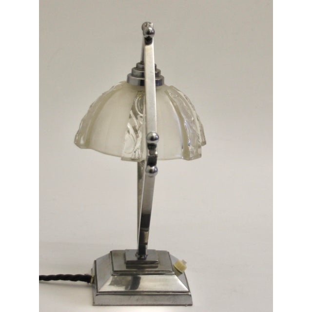 Art Deco Table Lamp attributed to Maison Petitot, France, 1920s For Sale - Image 6 of 10