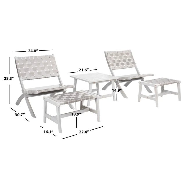 Darryl 5 Piece Living Set - Gray For Sale - Image 4 of 9