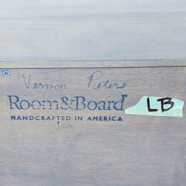 Room & Board Modern 6-Drawer Wood Dresser With Metal Legs For Sale - Image 13 of 13