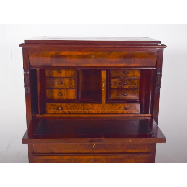 Antique Abattant Cabinet with Large Drawers, 1890s For Sale - Image 17 of 18