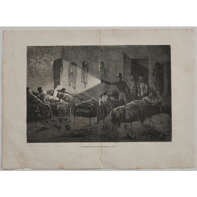 The Dormitory is an original lithograph, realized by C. Laplante. Signed on the plate on the lower right. Titled on the...