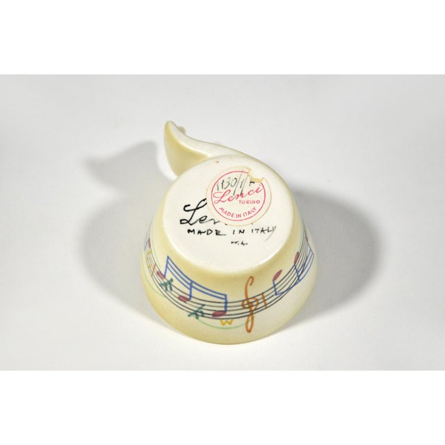 Music Coffee Service by Mario Sturani for Lenci Turin, 1940s, Set of 7 For Sale - Image 10 of 14