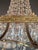 1950s Empire Brass Chandelier Crystal Lustre Ceiling Light For Sale - Image 12 of 12