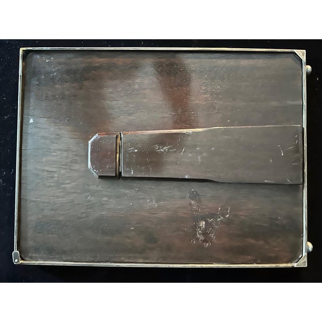 Antique, Silver Picture Frame, With Egg & Dart Motif, and With Wood Back For Sale - Image 4 of 9