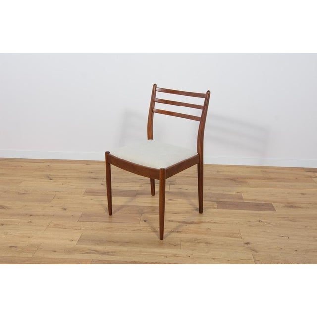 Cream Mid-Century Teak Dining Chairs by Victor Wilkins for G-Plan, 1960s, Set of 6 For Sale - Image 8 of 18