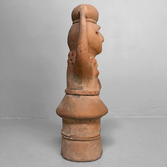 Japanese Haniwa Terracotta Water Carrier Sculpture, Miyazaki, 1940s For Sale - Image 11 of 18