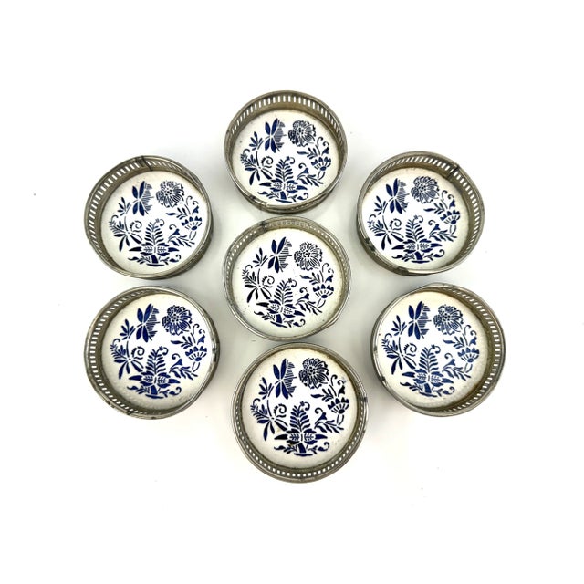 Mid Century Vintage Japan Tray and Coaster Set- 8 Pieces For Sale In Little Rock - Image 6 of 9