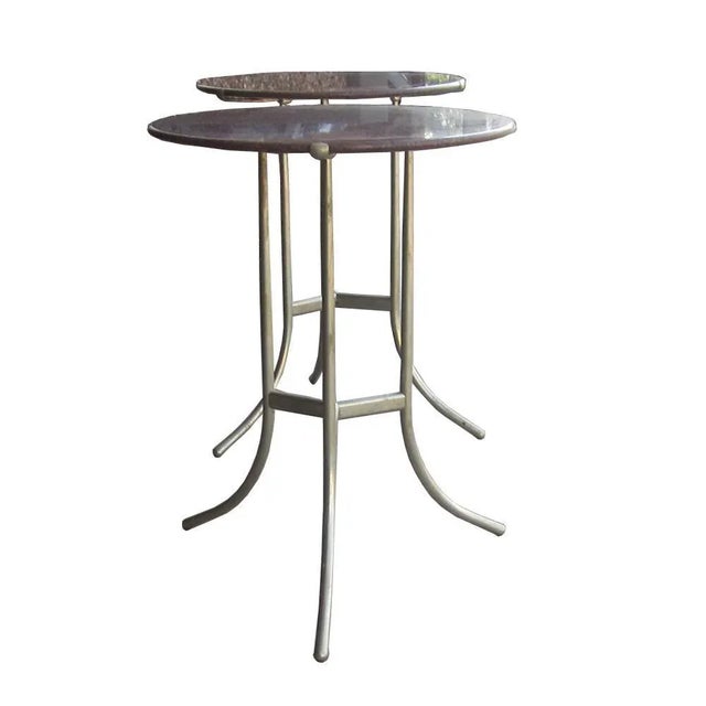 Mid-Century Modern Cedric Hartman Granite Side Tables - a Pair For Sale - Image 3 of 11