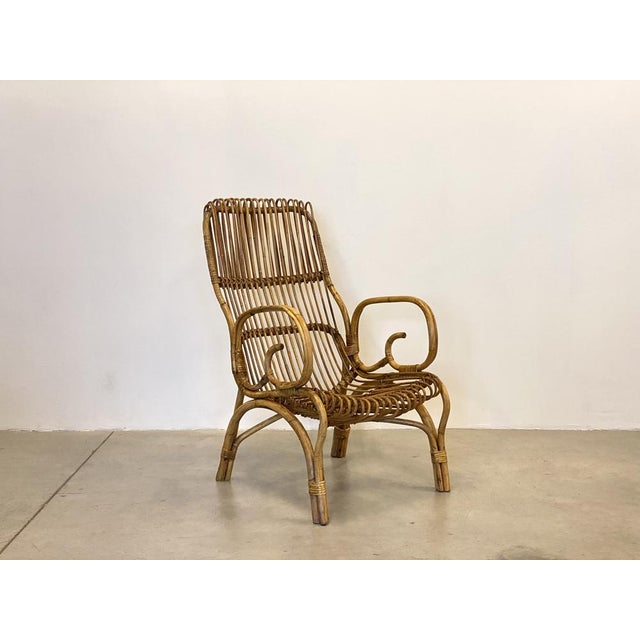 Set of Bamboo Armchairs, 1970s For Sale - Image 12 of 14
