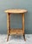 Vintage Woven Rattan Oval Side Table For Sale - Image 9 of 12