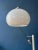 Beige Space Age White Mushroom Swing Arm Floor Lamp from Dijkstra For Sale - Image 8 of 11