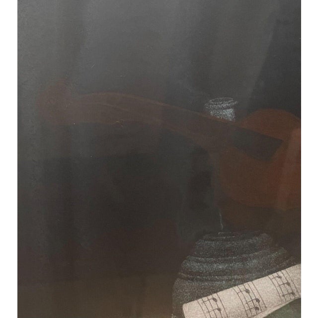 Original Tomoe Yokoi 'orange and Violin' Still Life Signed Ltd Ed Mezzotint For Sale - Image 11 of 11