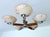 Large Art Deco Pendant Light in Wood and Glass, 1930s For Sale - Image 9 of 18