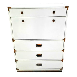 Vintage Mid Century Modern Campaign Bar or Dresser For Sale