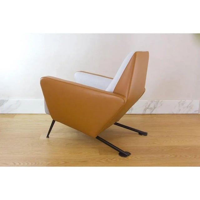 Not Yet Made - Made To Order Dedar Satin and Leather S.K. Armchair by Andrea Bonini For Sale - Image 5 of 6