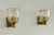 Art Deco Italian Murano Crystal Glass and Brass Wall Sconces, 1990s, Set of 2 For Sale - Image 6 of 14