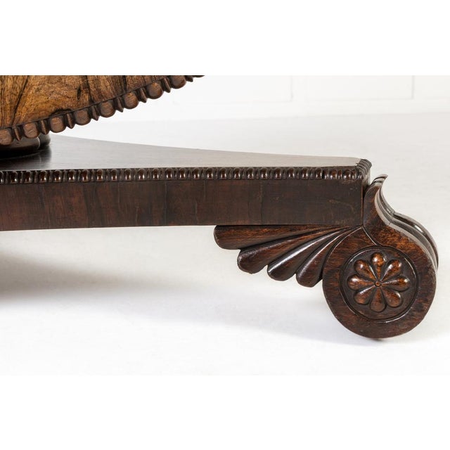 Antique Scottish Regency Rosewood Centre Table, 1800s For Sale - Image 6 of 14