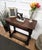 Antique Italian Carved Wood Wall Console Side Table, 1890s For Sale - Image 4 of 9