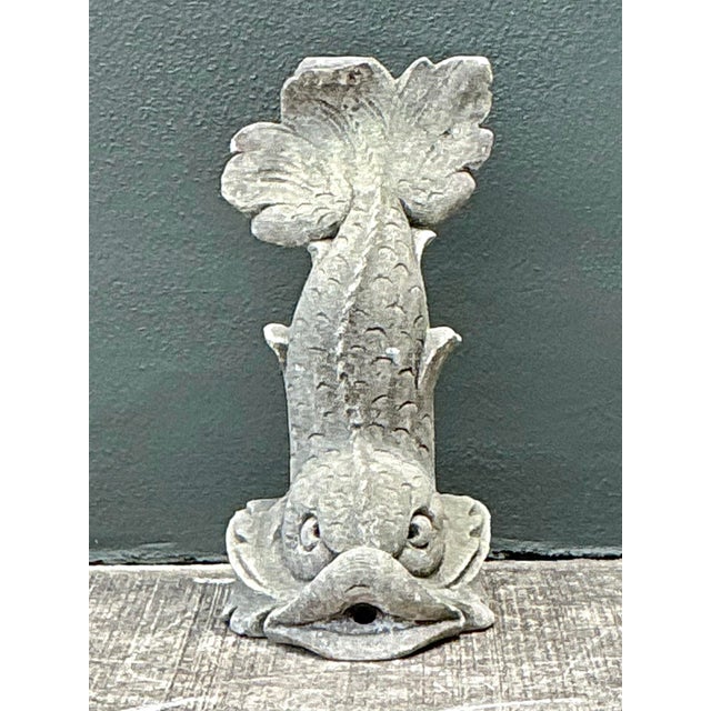 Vintage Cast Concrete Dolphin For Sale - Image 11 of 12