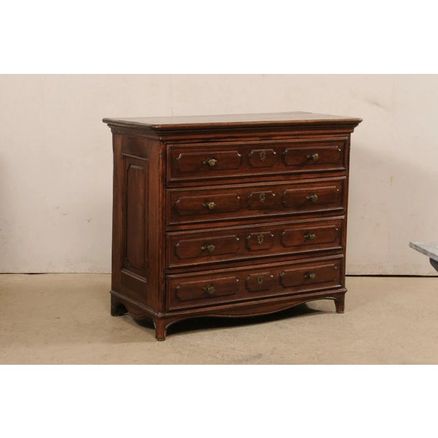 Rococo 18th Century Italian Walnut Chest For Sale - Image 3 of 12