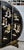 Chinese 4 Panel Room Divider Vintage Chinese Coromandel Round Screen Black Lacquer For Sale - Image 3 of 16