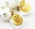 1990s Chanel Vintage Rare Gold Plated White Square Gemstone Crystal Ball Earrings, A Pair For Sale - Image 5 of 5