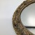 French Art Nouveau Gold Gilt Brass Oval Dresser/Vanity Mirror With Floral Design For Sale - Image 12 of 12