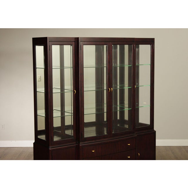 Thomasville Contemporary Style Glass Display China Cabinet For Sale - Image 10 of 18