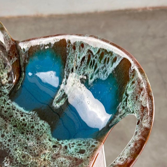 Enamelled Ceramic Table Center from Vallauris, France, 1960s For Sale - Image 15 of 17