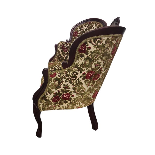 Kimball Vintage Kimball Furniture Reproductions Victorian Style Settee For Sale - Image 4 of 7