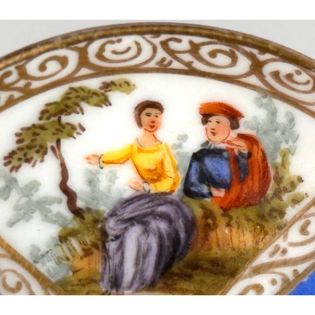 Helena Wolfsohn Dresden Miniature Cup & Saucer With Augustus Rex Mark c.1879-83 For Sale - Image 6 of 15