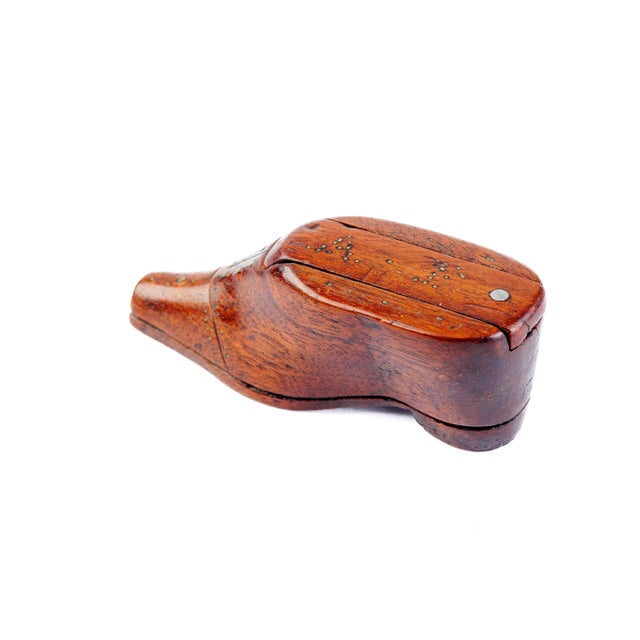 Wood Antique Mid 19th Century English Treen Shoe For Sale - Image 7 of 7