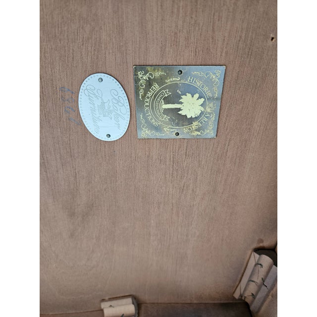 Wood Baker Furniture Mahogany Chippendale Historical Charleston Drop Leaf Table For Sale - Image 7 of 8