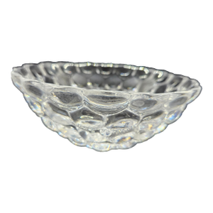 Vintage Orrefors Raspberry Crystal Bowl