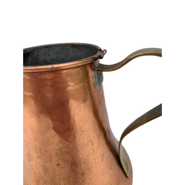 Metal Vintage Hand Hammered Copper Tea Pot For Sale - Image 7 of 10