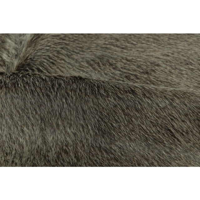 Rug & Kilim’s Contemporary Cowhide Rug in Ombre Gray & Black Tones For Sale - Image 9 of 9