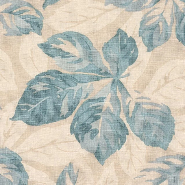 Contemporary Schumacher Arboreal Fabric In Sky For Sale - Image 3 of 5