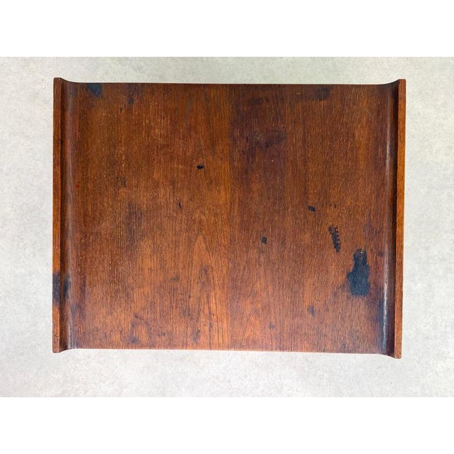 Art Deco Oak Side Table attributed to Lajos Kozma, 1930s For Sale - Image 10 of 11