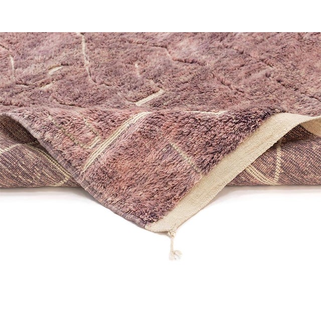2020s Oversize Tonal Diamond Trellis Hand-Knotted Wool Rug | 12'0" X 10'1" | One of a Kind For Sale - Image 5 of 10