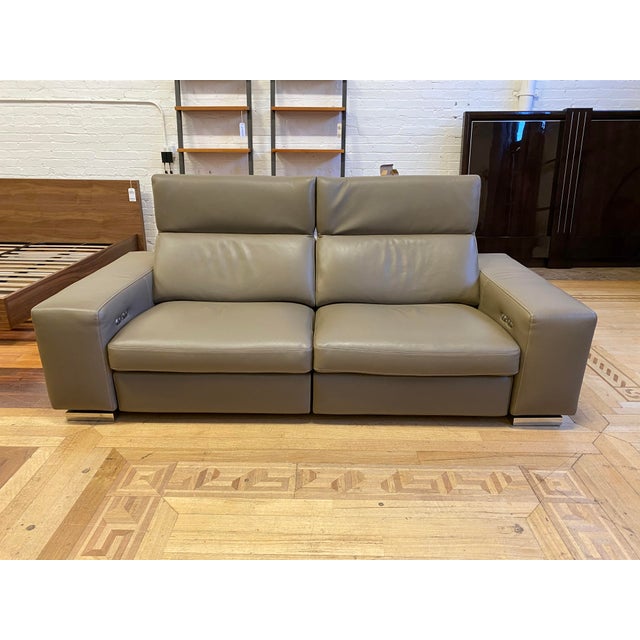 Roche Bobois Leather "Moving" Recliner Sofa Chairish